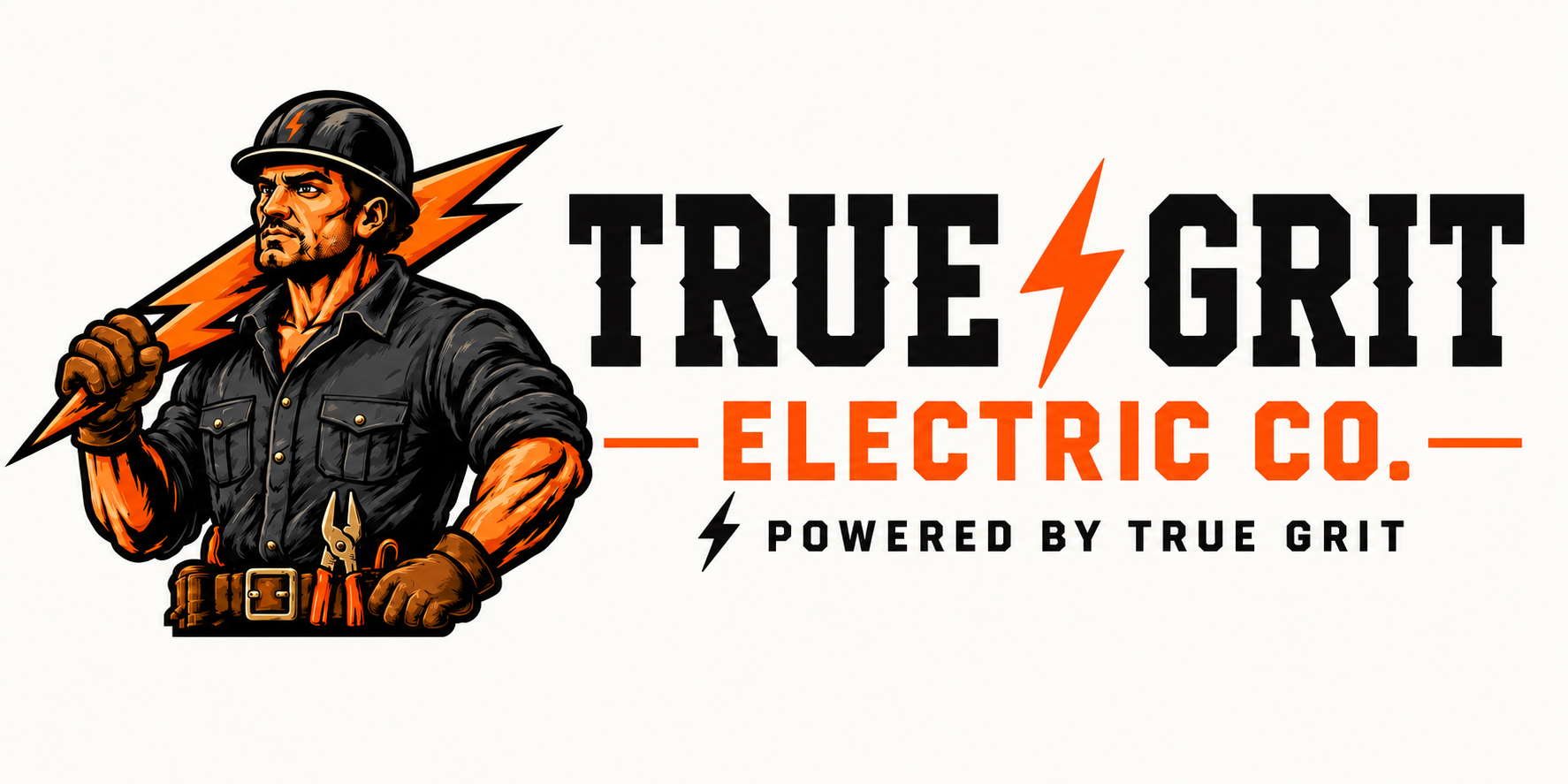 True Grit Electric Co. logo — light background